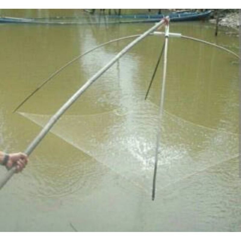 jaring anco tangkul 3m x 3m senar 025 lubang 1.1/4  hancau