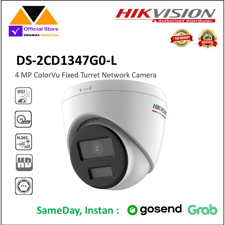 IP Kamera Hikvision Colorvu 4MP DS-2CD1347G0-L