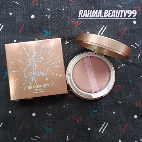 latulipe glow bb cushion spf 50+ 12g/BB cusion tahan lama/bedak ringan/bedak latulipe/pupur wajah/be