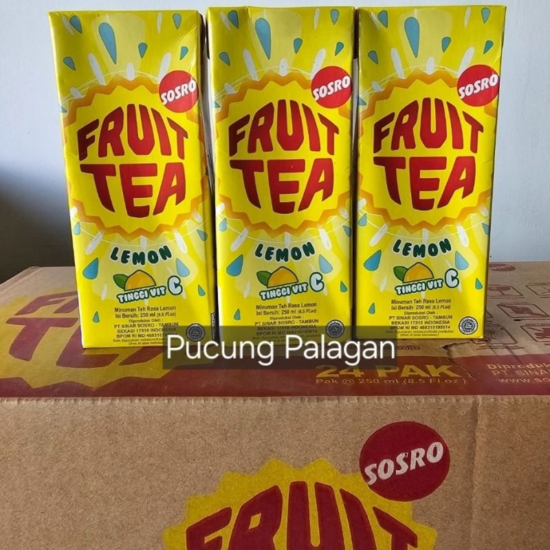 Fruit Tea Kotak 250 ml Lemon (isi 24 Botol)