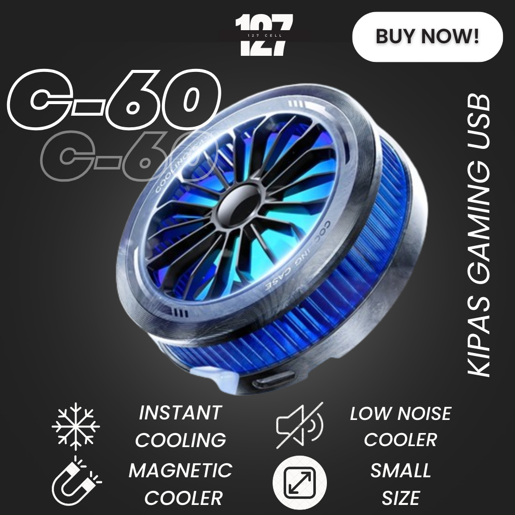 Kipas Pendingin Fan Cooler Funcooler C60 C-60 TABLET TAB IPAD  Handphone SmartPhone Hp Magnetic Gami