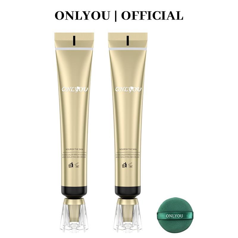 ONLYOU Foundation BB Cream Oil Makeup Gratis Puff【*Beli 1 Gratis 1*】