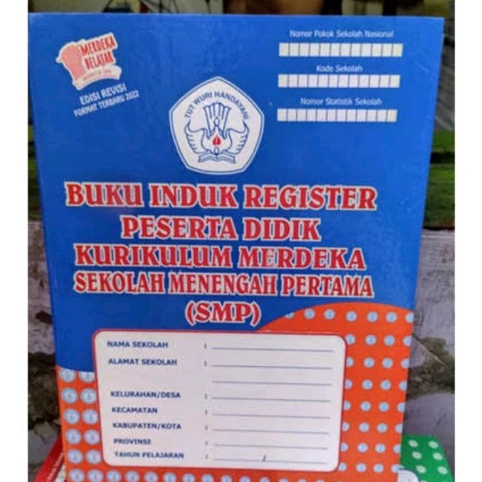 

BUKU INDUK REGISTER KURIKULUM MERDEKA TINGKAT SMP