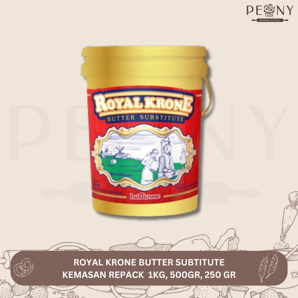 

ROYAL KRONE BUTTER SUBTITUTE KEMASAN REPACK 1KG, 500 GRAM, 250 GRAM / ROOMBUTTER