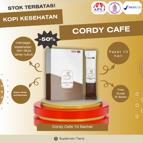 Kopi Kuat Pria Tahan Lama Cordy Cafe Tiens Kopi Pria Tahan Lama Original 100% penambah stamina anti ngantuk, AMAN DI LAMBUNG dan bikin joss