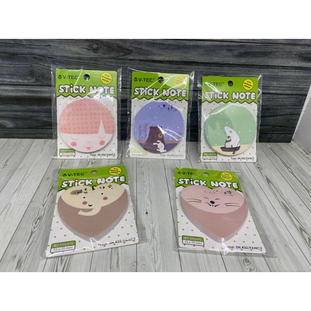 

MEMO STICKY NOTE / STICKIE KERTAS TEMPEL Gambar LOVE & LINGKARAN Fancy Karakter