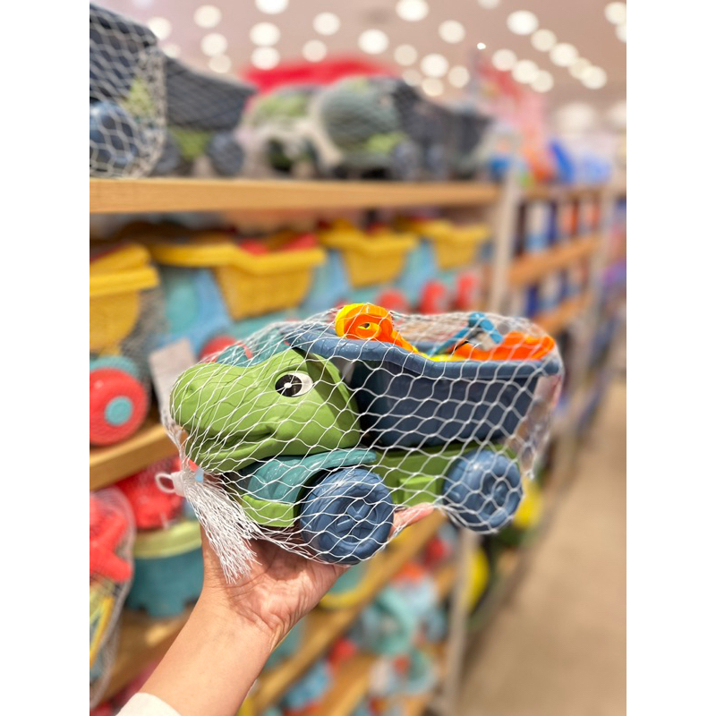 MINISO SAND TOY MAINAN PASIR DINO / DINOSAUR SERIES BEACH TOY (BEACH CAR SER 6pcs) FILTER BUCKET
