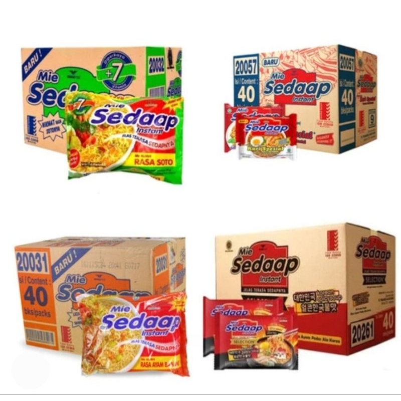 

MIE SEDAAP KARDUS ISI 40 PCS