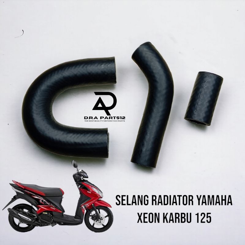 ( 1 SET ) SELANG RADIATOR YAMAHA XEON KARBU KARBURATOR 125 OLD CODE 44D TAHUN 2010-2013 RC GT 125