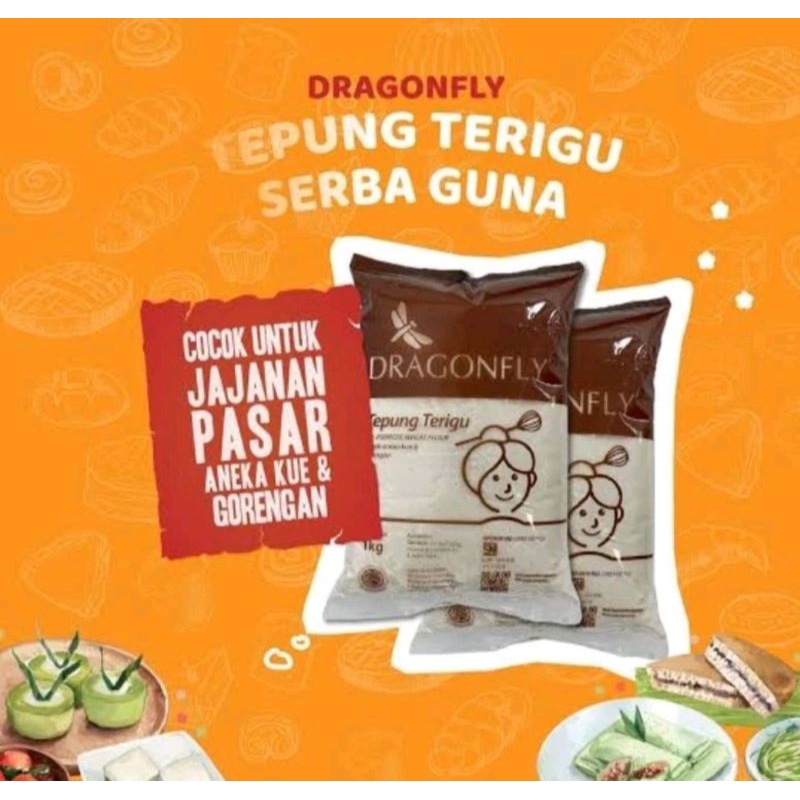 

terigu serbaguna Dragonfly 1kg