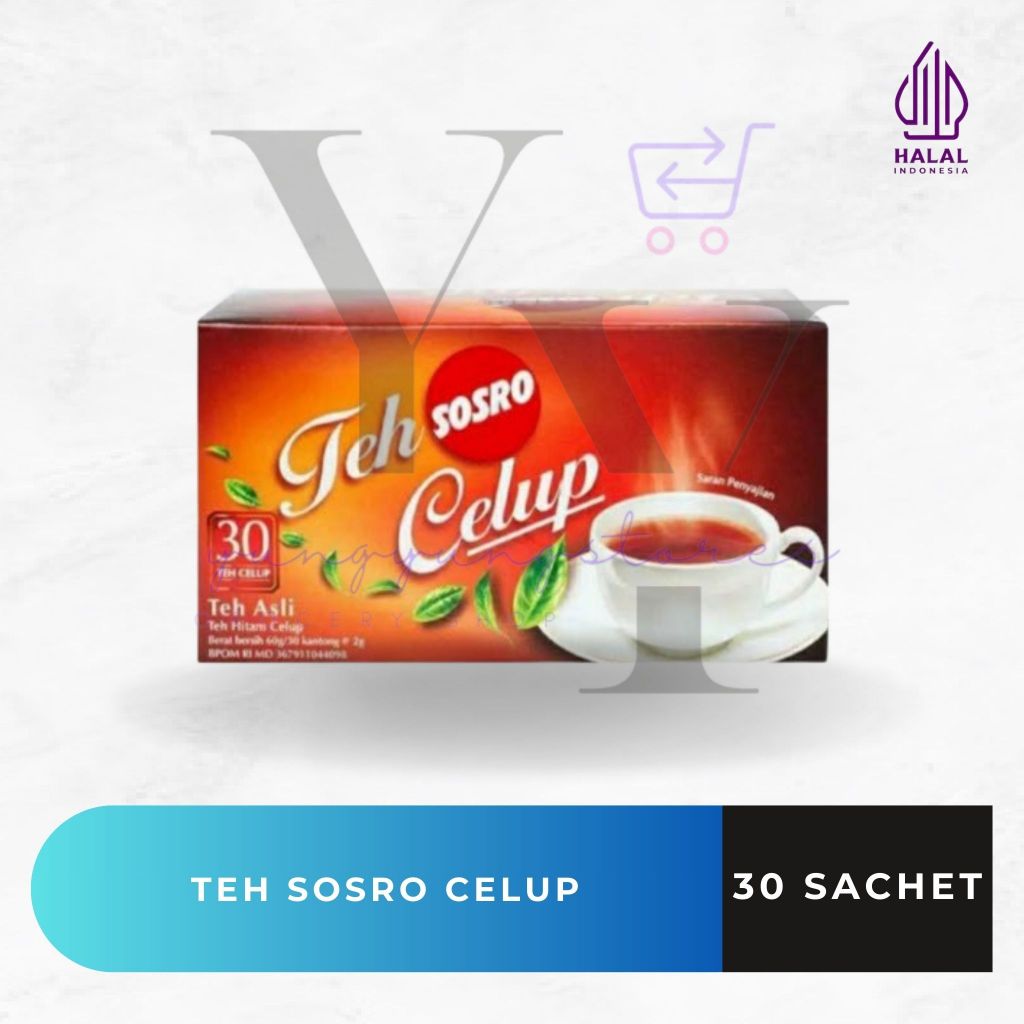 

Teh Celup Sosro Black Tea / Teh Hitam 30 Sachet 60 gram