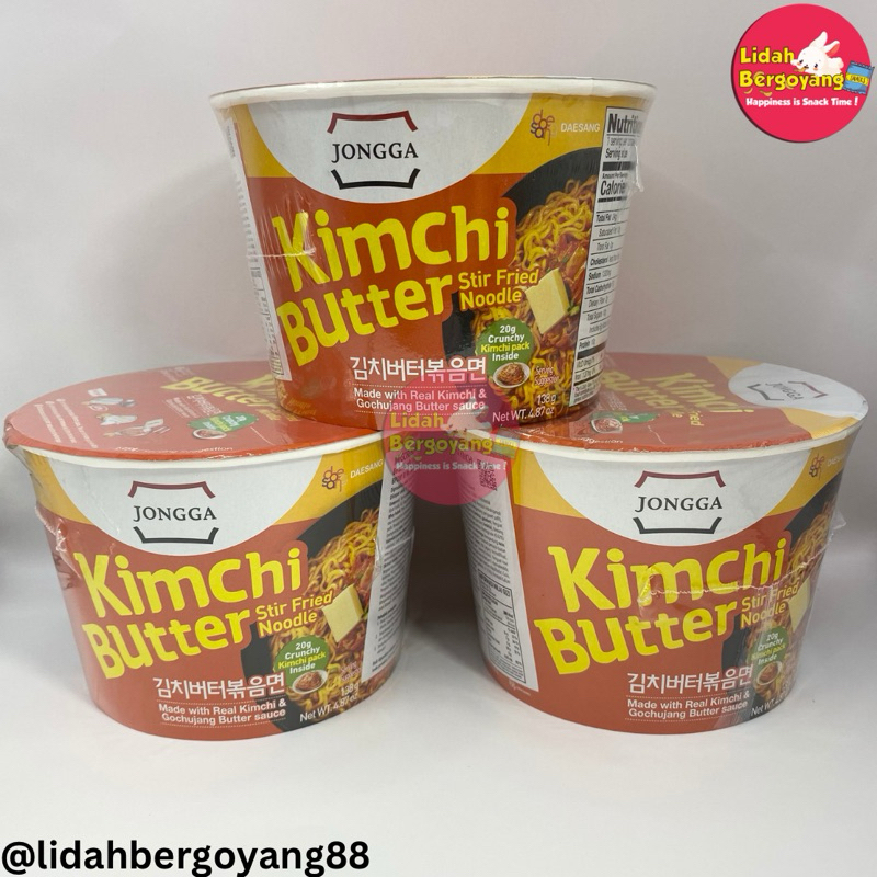 

Jongga Kimchi Butter Stir Fried Noodle / Korean Noodle / Mie Korea / Instant Noodle / Mie Instan / Cup Noodle / Kimchi Noodle / Mie Instan Goreng