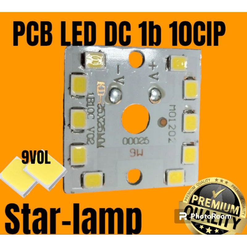 PCB LED DC 9W 1B 10CIP 25X25