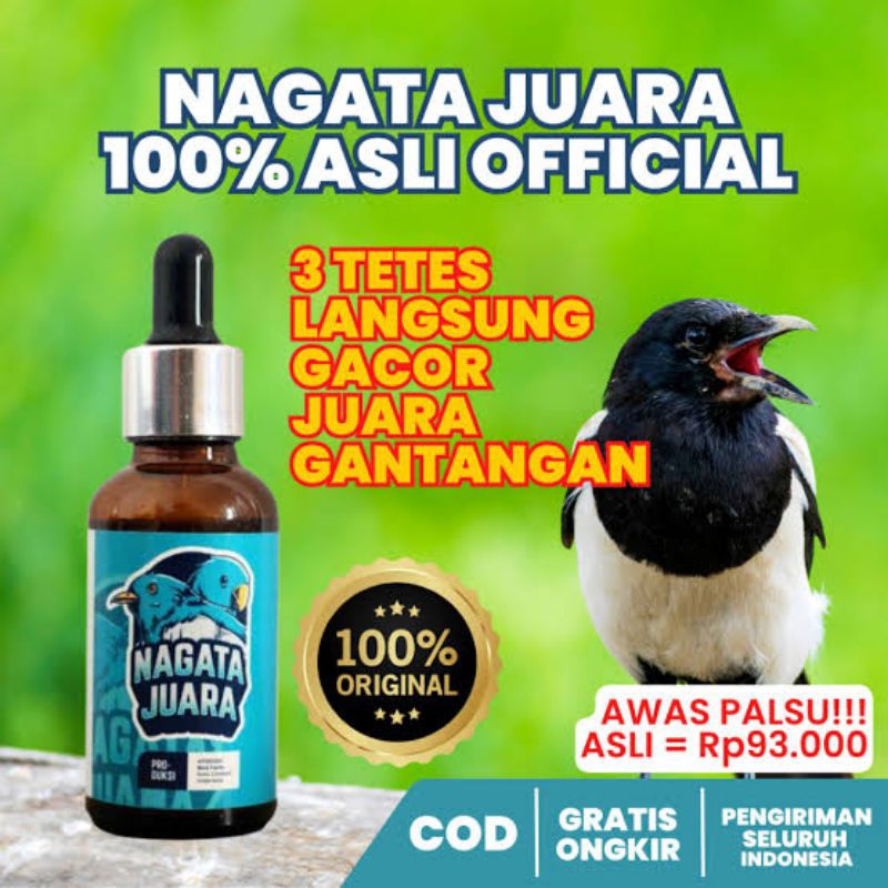 VITAMIN PENGGACOR BURUNG NAGATA JUARA ASLI OFFICIAL Tingkatkan Stamina Burung Lovebird, Balibu, Mura