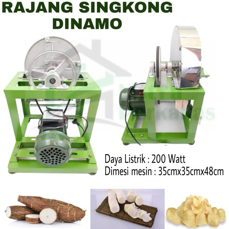 Mesin Pemotong Keripik Singkong - Alat Pemotong Keripik Singkong Listrik