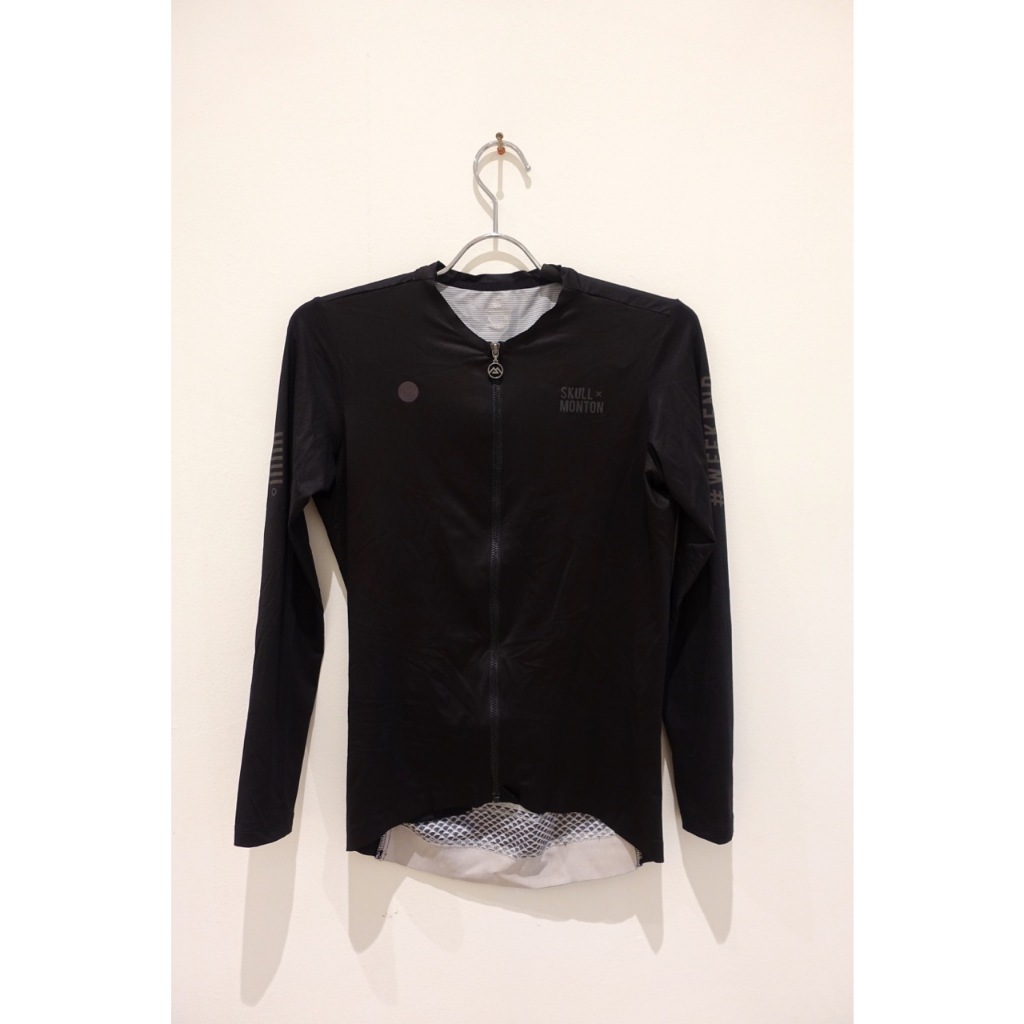 Skull Monton Men's Long Sleeve Cycling Jersey Weekend Black / L - Original - Preloved