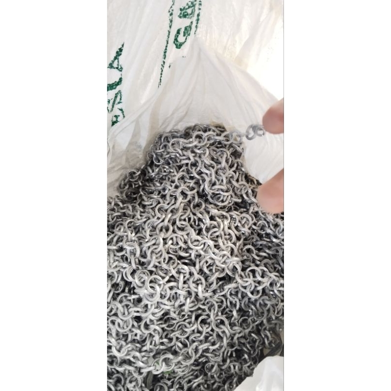 rantai timah rantai jala lempar berat 1 kilo panjang ±4.5 meter - 5 meter