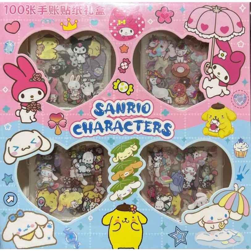 

100Lembar Sticker Fancy Nono Sanrio Mixue Penguin Cici BT*S