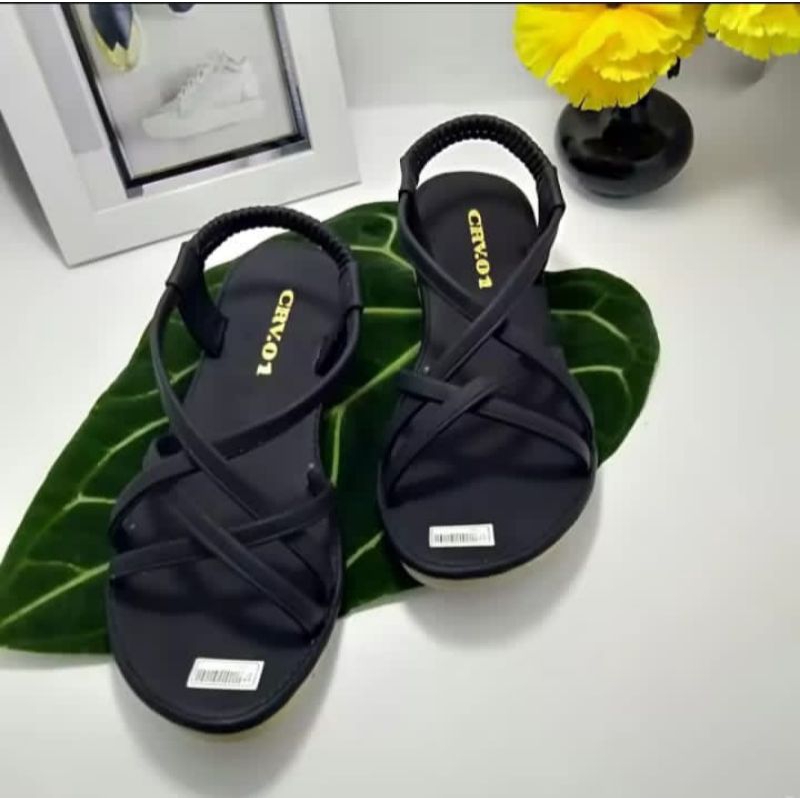 sandal wanita teplek tali belakang