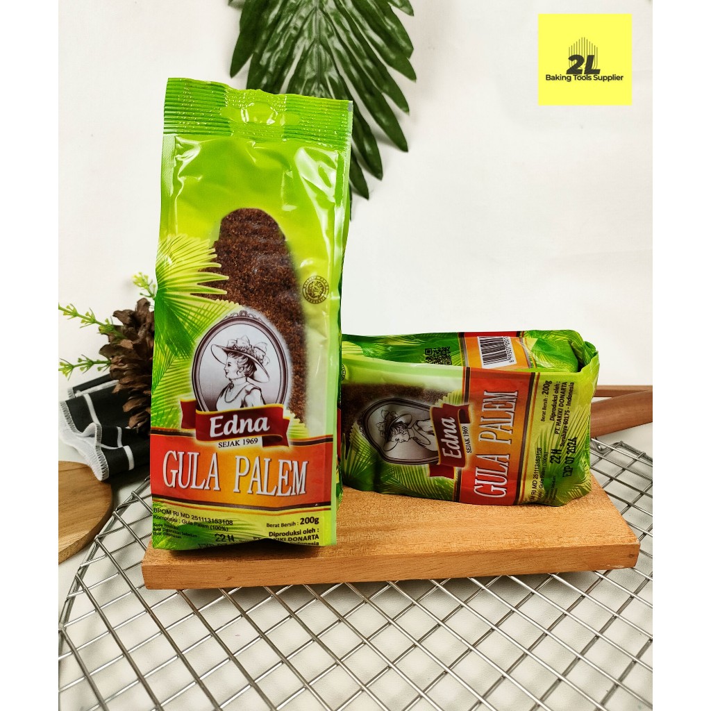

gula palem edna gula merah gula semut palm sugar edna kemasan 200 gram