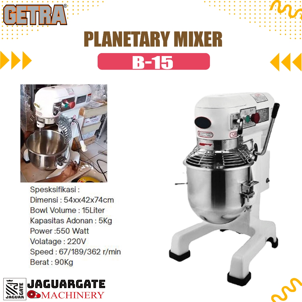 Getra Planetary Mixer B15 / Mixer Planetary Getra B 15/Mixer Roti