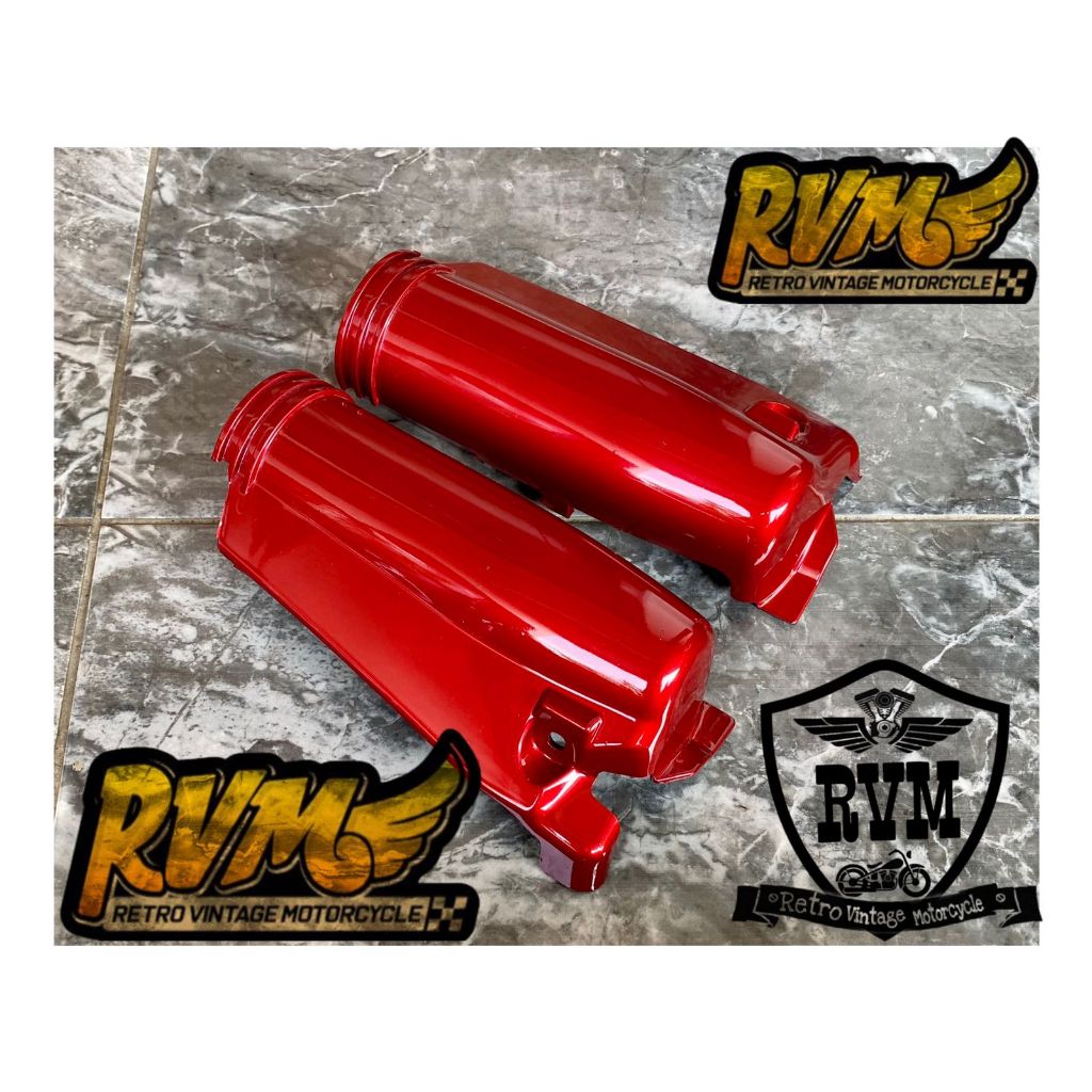 TUTUP SKOK DEPAN YAMAHA ALFA MAROON TUTUP SLEBOR DEPAN ALFA COVER SKOK ALFA MAROON