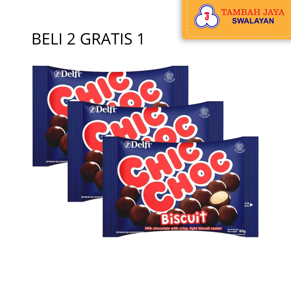 

Chic Choc Biscuit Coklat Buy 2 Get 1 (40gr)