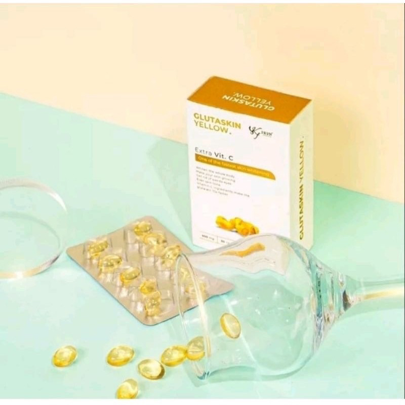 PEMUTIH BADAN GLUTASKIN YELLOW KFSKIN ORIGINAL