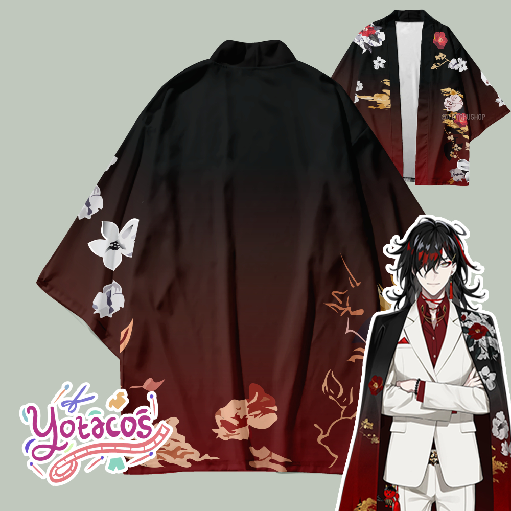 Haori Cardigan Anime NIJISANJI LUXIEM Vox Akuma Kostum Cosplay Jepang YOTAKUSHOP