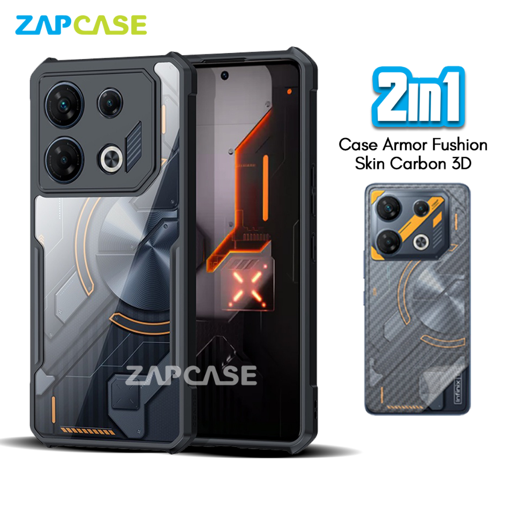 Case Infinix GT 10 Pro Free Skin Carbon