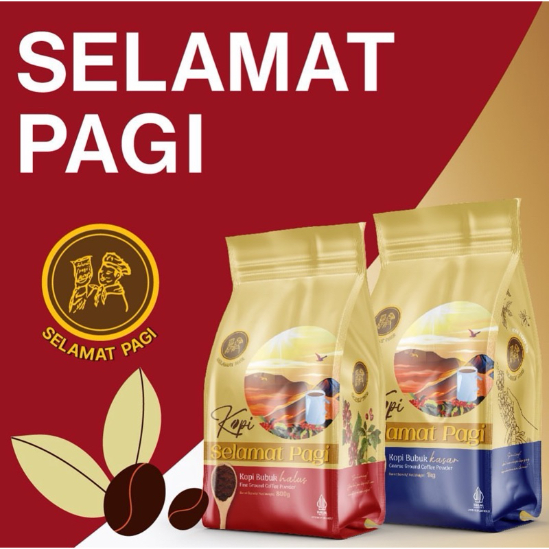 Kopi Selamat Pagi Biji Kopi Bubuk Halus Bubuk Kasar / Kopi Robusta Coffee Bean