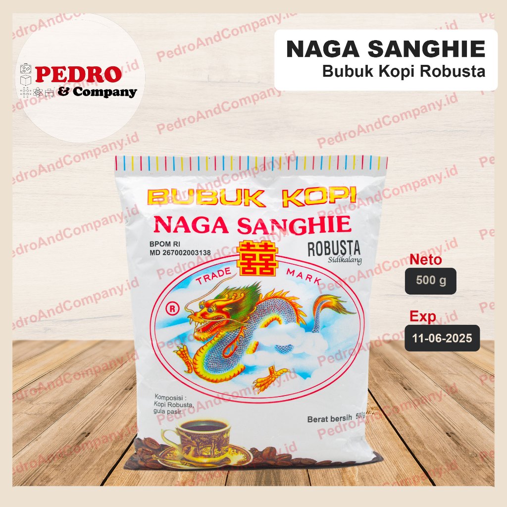

Bubuk kopi naga sanghie robusta HALUS 500 gram - coffee powder