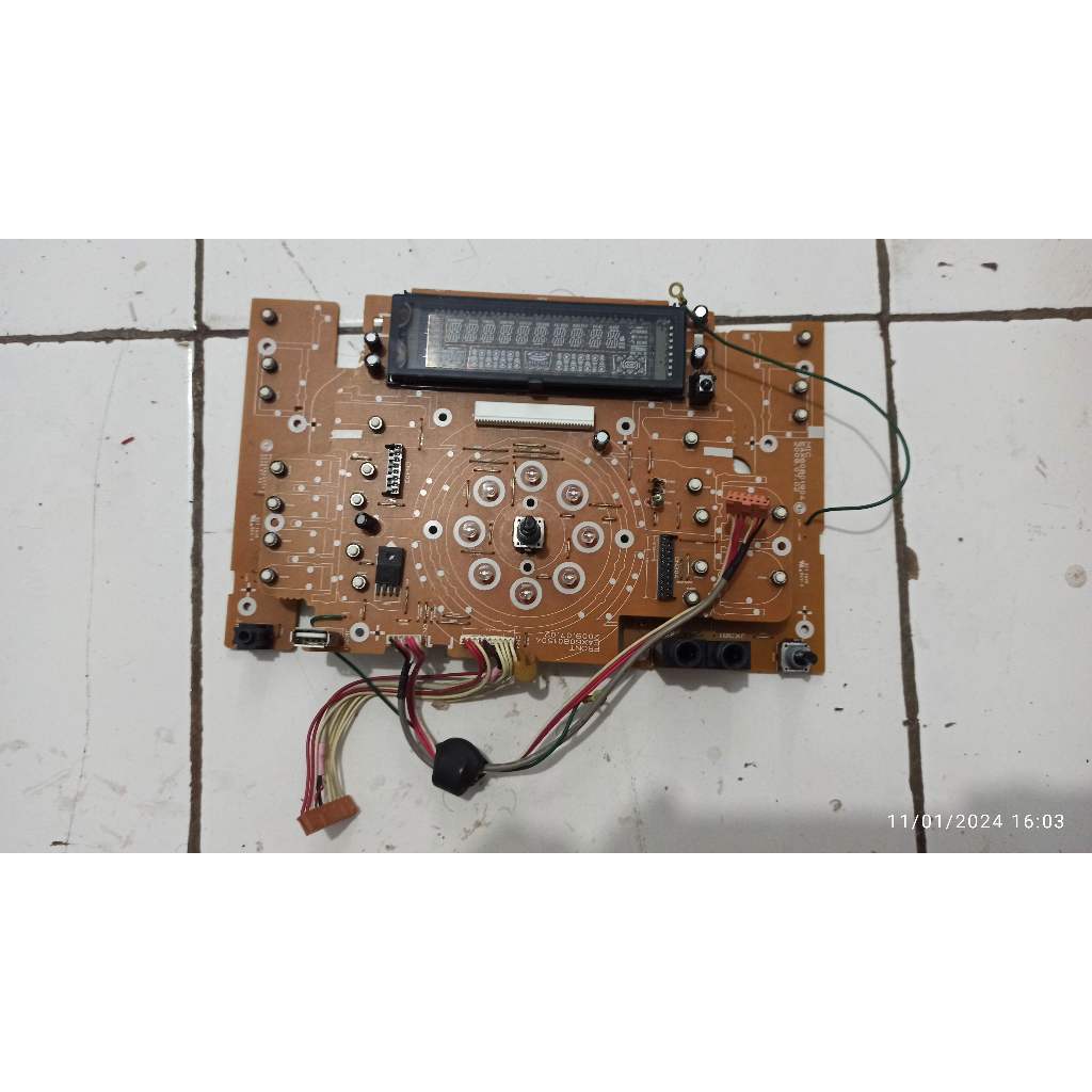 Modul Panel Lcd Kontrol Tape compo HIFI LG MDD64 (Kondisi bekas,masih ok)