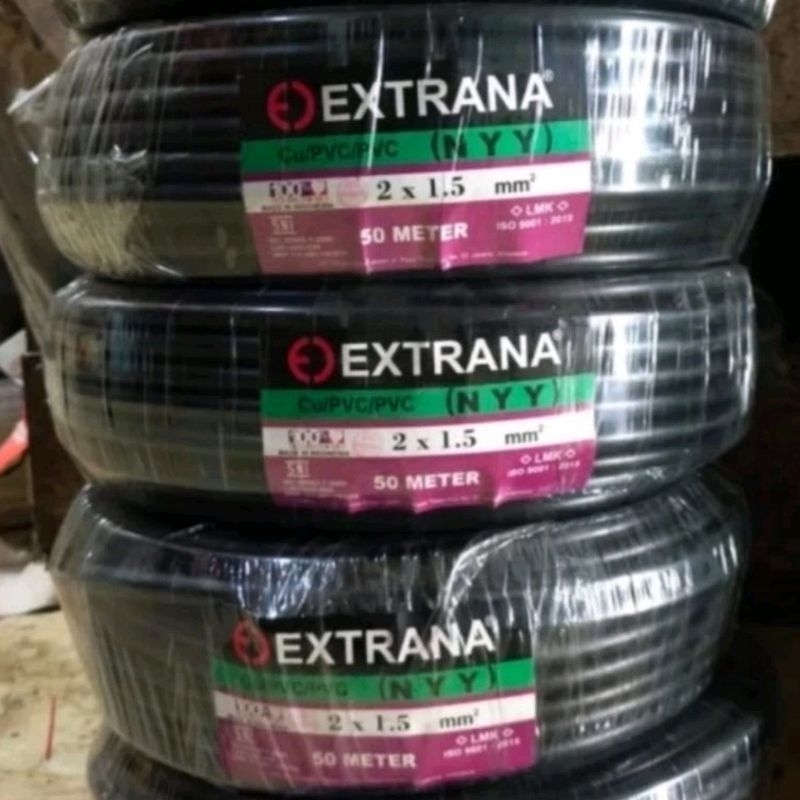 Kabel Listrik EXTRANA NYY 2 x 1.5mm