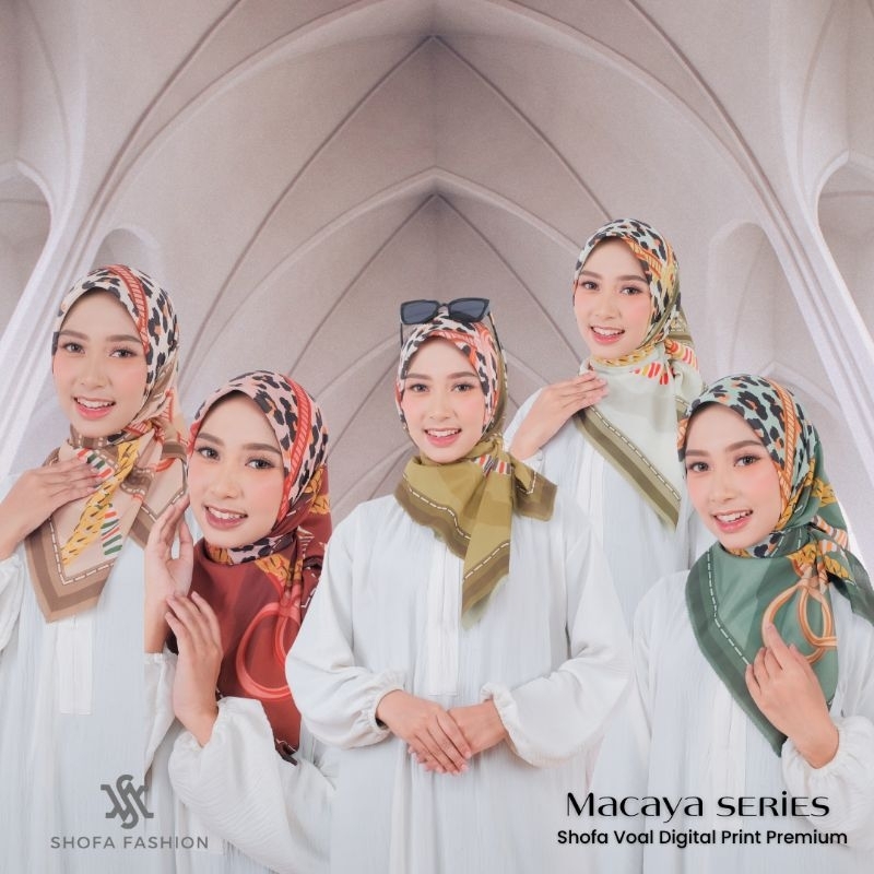 shofa fashion-hijab segiempat voal premium macaya series