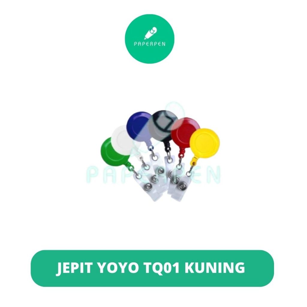 

(Lsn) Jepit Yoyo Tq01 Warna/Jepit Yoyo Id Card Isi 12Pcs