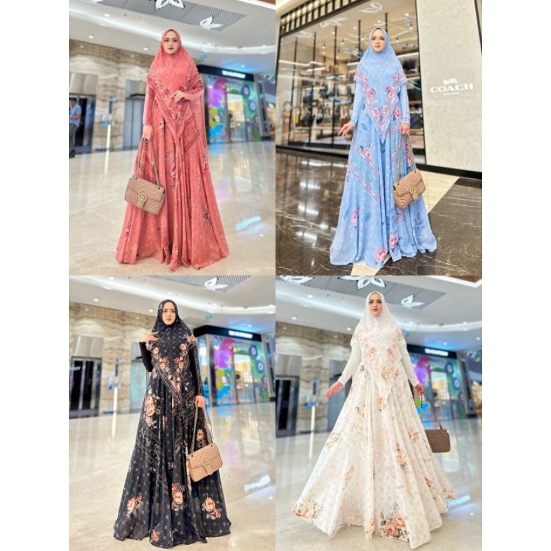ALUNA Series syari set Gamis original brand by alya syari