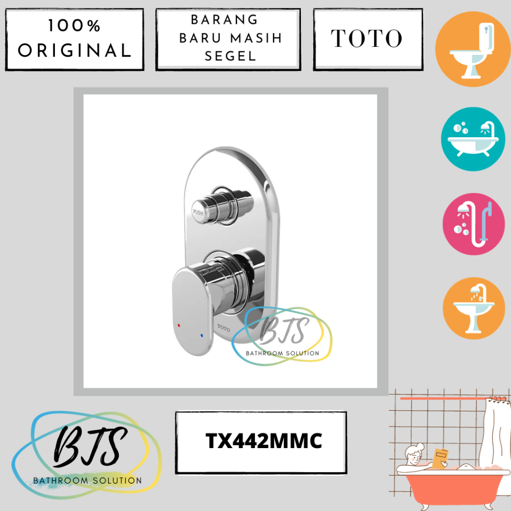 Kran shower mixer tanam TOTO TX442MMC / TX 44 2MMC / TX 442MMC / TX442 MMC / TX442MMC