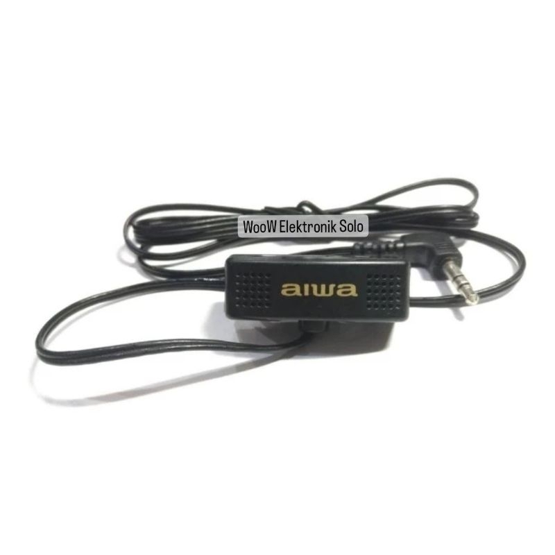 Mic Jepit-Clip On Aiwa Stereo Condensor Panjang Kabel 103cm