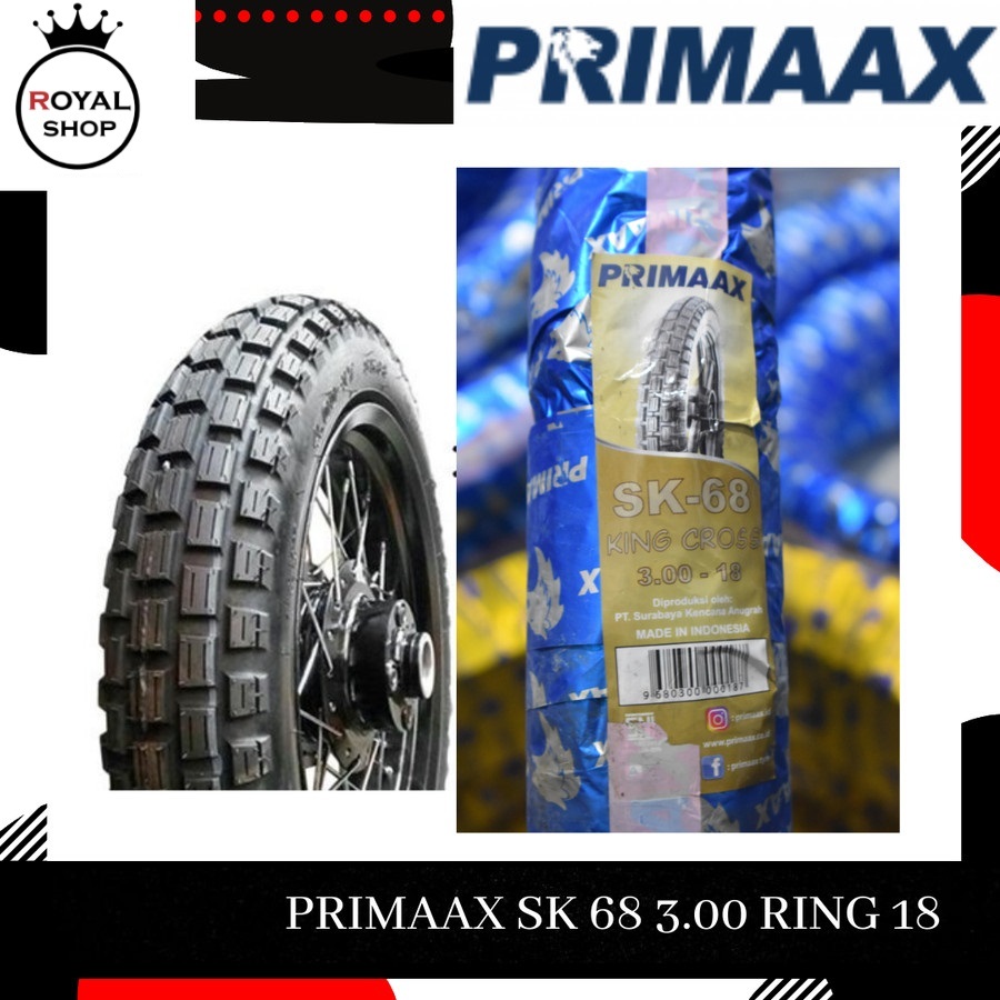PRIMAAX PRIMAX Ban Luar semi Trail SK 68 300-18 400-18Tube Type