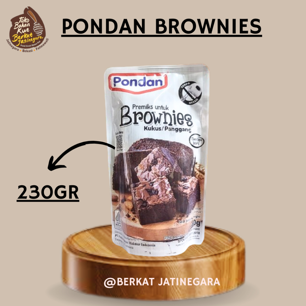 

pondan brownies kukus/panggang pouch