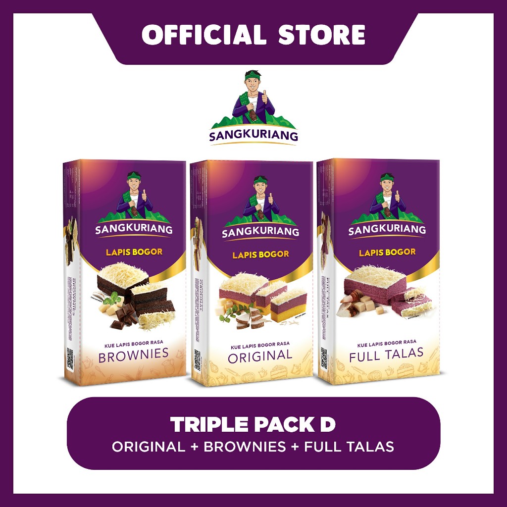 

Triple Pack D (Reguler - Original + Brownies + Full Talas)