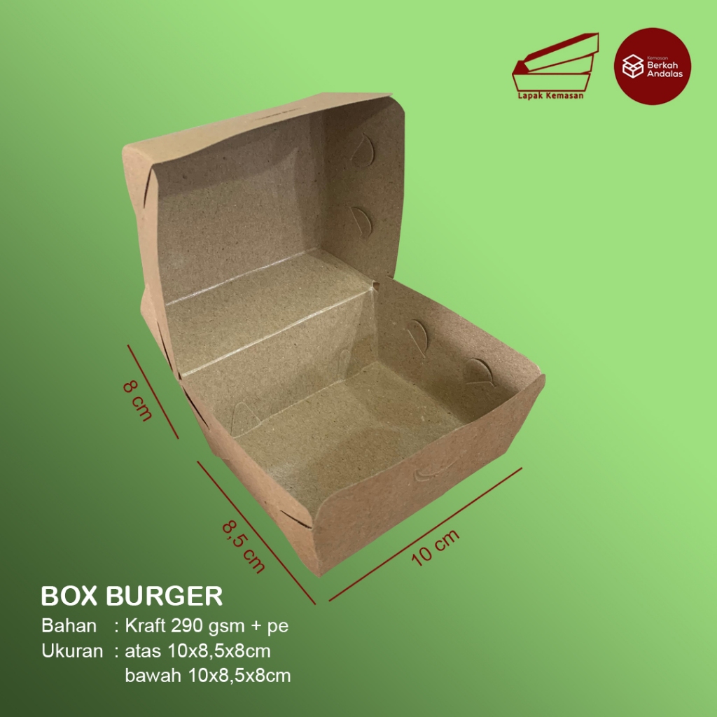 

BOX BURGER / BAHAN KRAFT