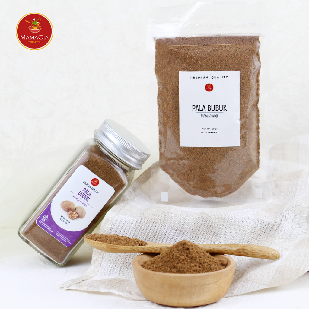 

Mamacia Treats Pala Bubuk / Nutmeg Powder / Ground Nutmeg Rempah JSR Premium 50 gr