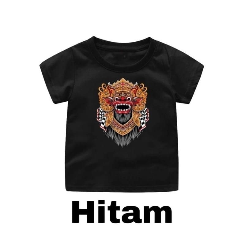 kaos oblong   anak 1-12 tahun gambar "Barong" bahan katun combed