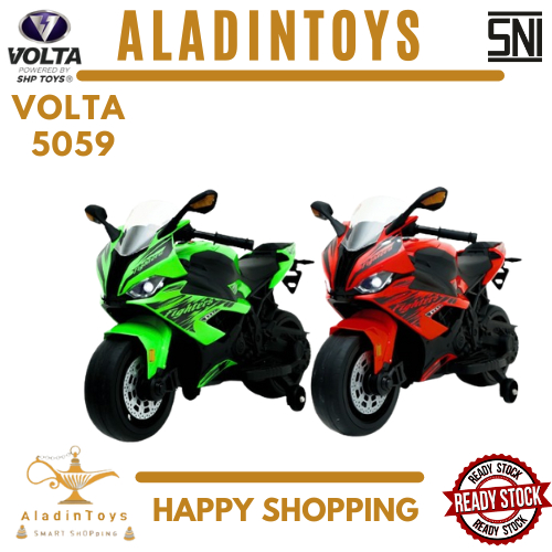 Mainan anak Motor Aki VOLTA 5059 FIGHTER MOTOR BALAP JUMBO SIZE HARGA MURAH