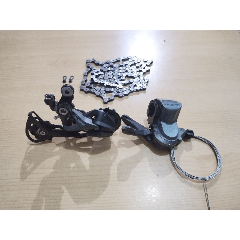 Mini groupset shimano altus x alivio 9 speed