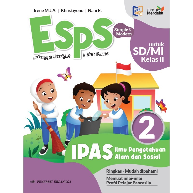 KELAS 2 SD ERLANGGA / BUKU ERLANGGA KELAS 2 SD/MI KURIKULUM MERDEKA