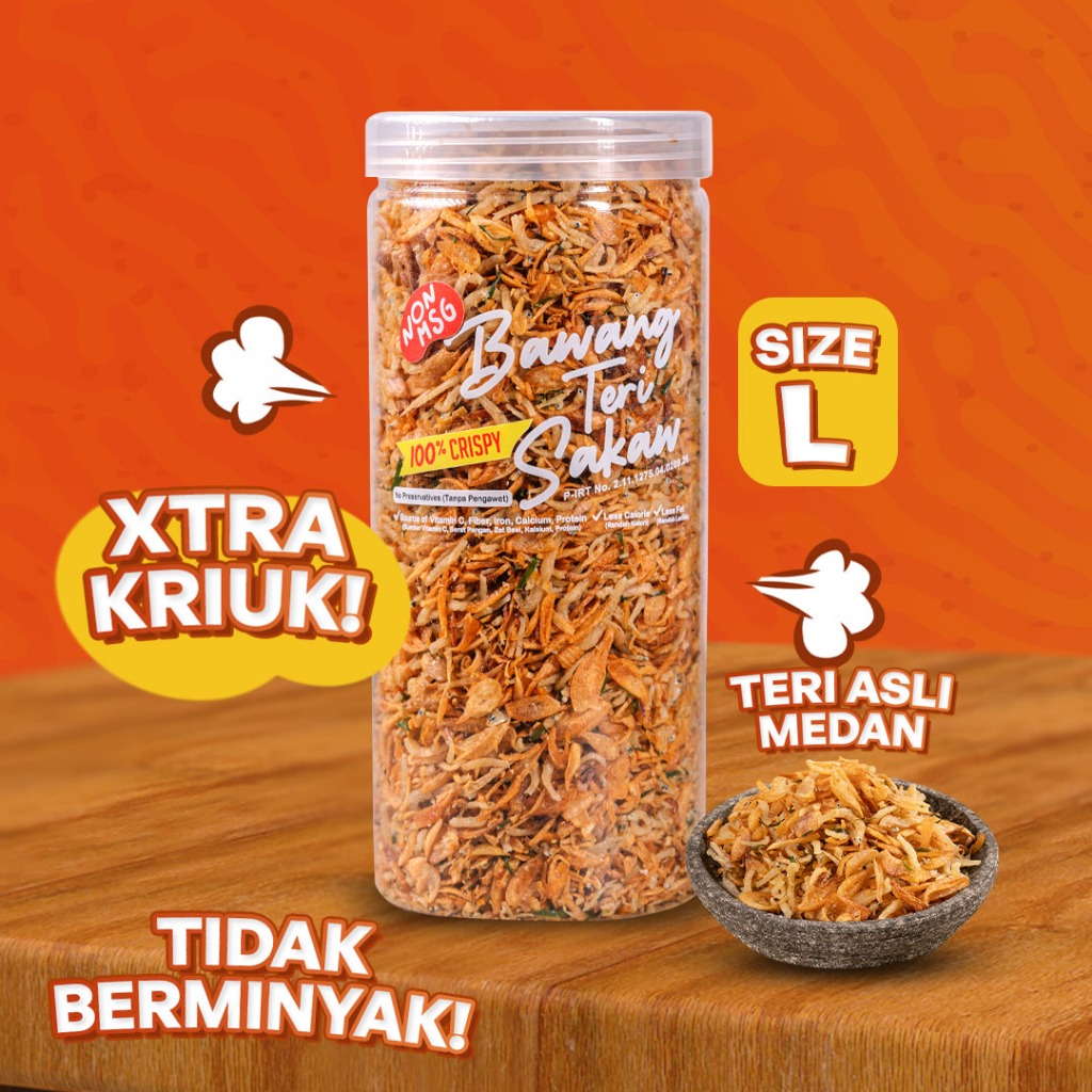 

Bawang goreng teri sakaw size L @menuloco.id