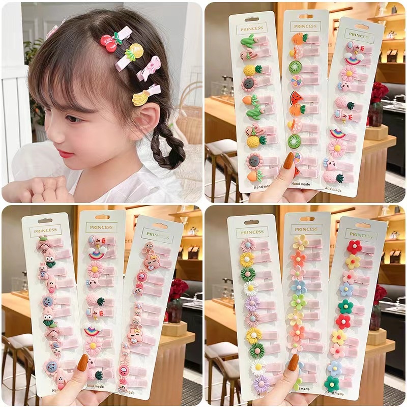 Jepit Rambut isi 10 pcs Jepitan Rambut Anak Pin Rambut Anak Korea Style